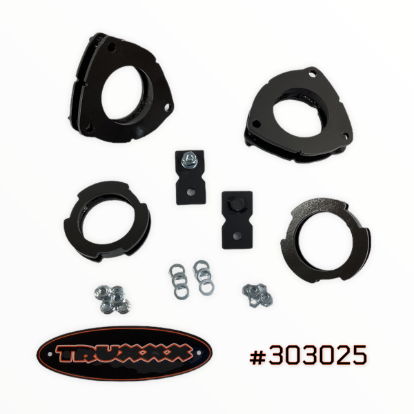 303025.png Truxxx 1.5 inch front and 0.75 inch rear lift kit for 2022-2026 Hyundai Santa Cruz part 303025. Standard trims only