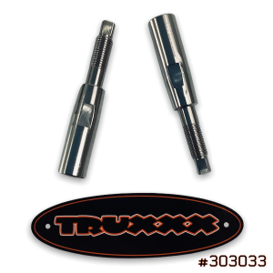 Truxxx shock shaft extension kit for 2022-2026 Hyundai Santa Cruz part 303033, pair of CNC machined extensions.