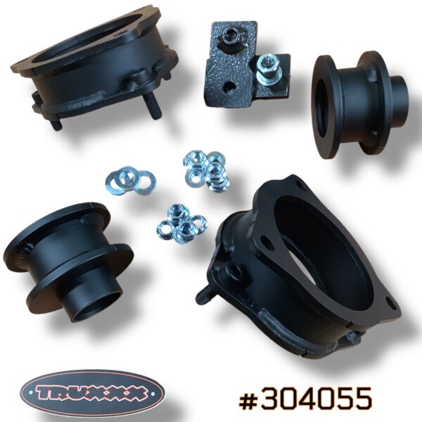 Truxxx 304055 2.0-inch front and rear lift kit for 2023-2026 Kia Sportage and 2022-2026 Hyundai Tucson - High-strength steel spacers.