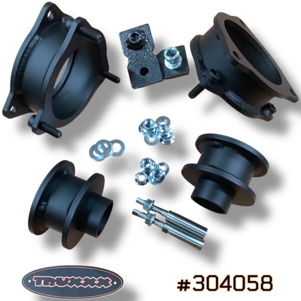 #304058 Truxxx 304058 2.0-inch front and rear lift kit with shock shaft extensions for 2023-2026 Kia Sportage and 2022-2026 Hyundai Tucson AWD - High-strength steel.