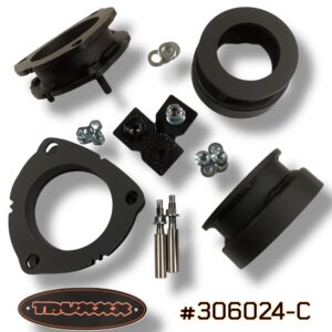 Truxxx 1.5 inch front and 1.5 inch rear lift kit for 2026 Hyundai Palisade XRT part 306024-C including shock shaft extensions.