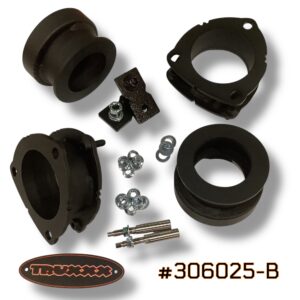 Truxxx 2.0 inch front and 2.0 inch rear true lift kit for 2026 gas Hyundai Palisade part 306025-B including steel spacers and hardware.