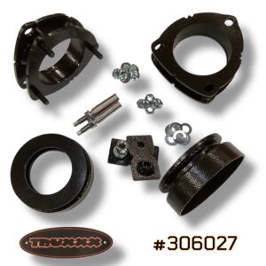 Truxxx 1.5 inch front and 1.0 inch rear lift kit for 2026 Hyundai Palisade part 306027 with shock shaft extensions.