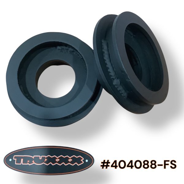 404088-FS.jpg Truxxx 404088-FS 2.5 inch front leveling spacers for 2003-2026 Chevy Express and GMC Savana 2500/3500 8-lug vans, specifically designed to fit HD 22mm or larger front springs.