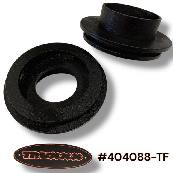 404088-TF.jpeg Truxxx 404088-TF 2 inch front leveling spacers for 2003-2026 Chevy Express and GMC Savana 2500/3500 8-lug vans, universal fit for all spring sizes.