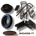 Truxxx 404088-TT 2 inch front and rear lift kit for 2003-2026 Chevy Express/GMC Savana 2500/3500 8-lug vans, universal fit for all spring sizes.