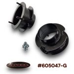 Truxxx 605047-G 2.0-inch front leveling spacers for shock-inside-spring Ram 3500 4500 5500 Chassis Cab, made from welded 1/4-inch USA steel.