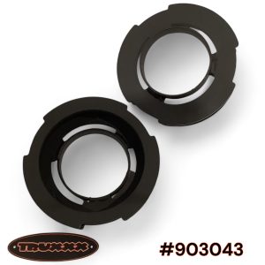 Truxxx 903043 1.5-inch rear lift kit for 2022-2026 Toyota Tundra, showing precision laser-cut USA steel coil spacers and high-tensile hardware.