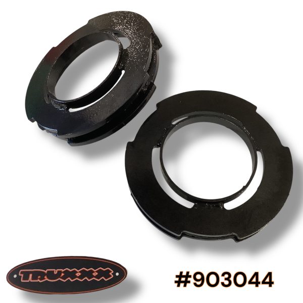 903044-.jpeg Truxxx 903044 1 inch rear lift kit for 2022-2026 Toyota Tundra, featuring two laser-cut USA Mill Certified Steel rear spring spacers.