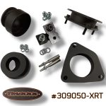 Truxxx 309050-XRT 1.5-inch front and 1.5-inch rear lift kit for 2025-2026 Hyundai Ioniq 5 XRT featuring high-strength steel strut and spring spacers with rear shock shaft extensions.