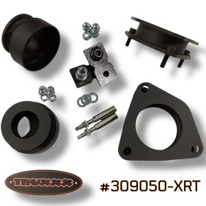 Truxxx 309050-XRT 1.5-inch front and 1.5-inch rear lift kit for 2025-2026 Hyundai Ioniq 5 XRT featuring high-strength steel strut and spring spacers with rear shock shaft extensions.
