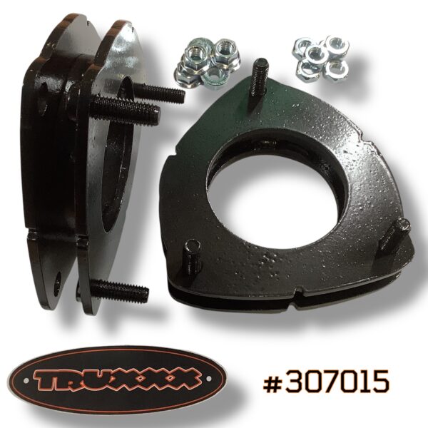 #307015 Truxxx #307015 1.0-inch front leveling kit for 2020–2026 Kia Carnival FWD. Premium laser-cut USA steel construction with a durable corrosion-resistant finish, designed for a 100% reversible, lease-friendly installation.