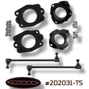 Product photo of #202031-TS 1.75-inch front and 1.5-inch rear split lift kit with sway bar links for 2022-2025 Honda Passport TrailSport.